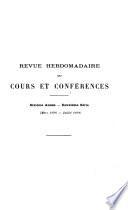 Revue des cours et conférences