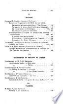 Revue des cours et conférences