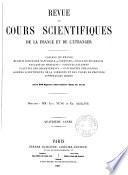 Revue des cours scientifique de la France et de l'étranger