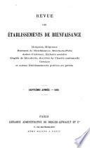 Revue des établissements de bienfaisance et d'assistance