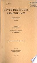 Revue des études arméniennes