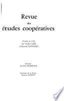 Revue des études coopératives