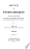 Revue des études grecques