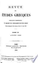 Revue des études grecques
