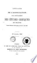 Revue des études grecques
