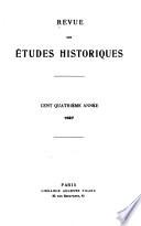 Revue des études historiques