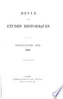 Revue des études historiques