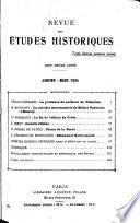 Revue des études historiques