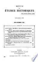 Revue des études historiques