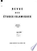 Revue des études islamiques