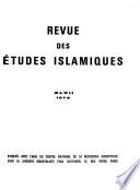 Revue des études islamiques
