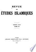 Revue des études islamiques