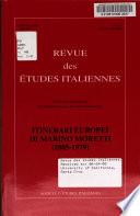 Revue des etudes italiennes