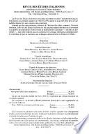 Revue des études italiennes