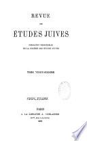 Revue des études juives