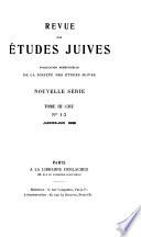 Revue des études juives