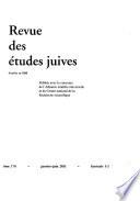 Revue des études juives