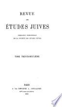 Revue des études juives