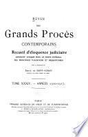 Revue des grands débats parlementaires et des grands procès contemporains