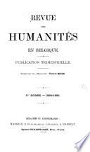 Revue des humanités en Belgique