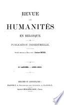 Revue des humanités en Belgique