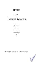 Revue des langues romanes