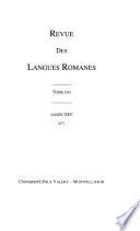 Revue des langues romanes