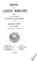 Revue des langues romanes