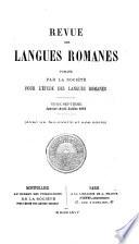Revue des langues romanes