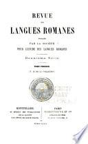 Revue des langues romanes