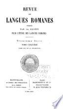 Revue des langues romanes