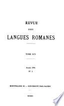 Revue des langues romanes
