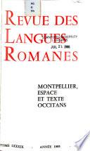 Revue des langues romanes