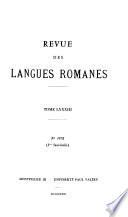 Revue des langues romanes