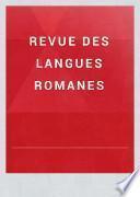 Revue des langues romanes