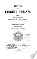 Revue des langues romanes