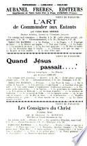 Revue des lectures
