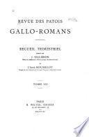 Revue des patois gallo-romans