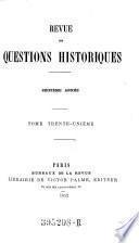 Revue des questions historiques