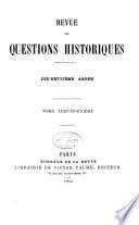 Revue des questions historiques