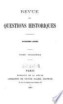 Revue des questions historiques