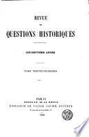 Revue des questions historiques