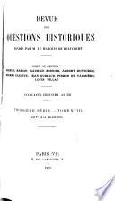 Revue des questions historiques