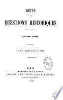 Revue des questions historiques