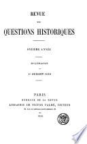 Revue des questions historiques