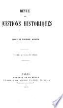 Revue des questions historiques