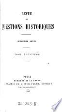 Revue des questions historiques