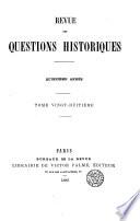 Revue des questions historiques
