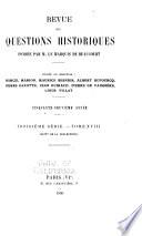 Revue des questions historiques