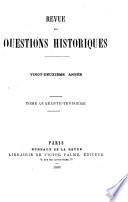 Revue des questions historiques